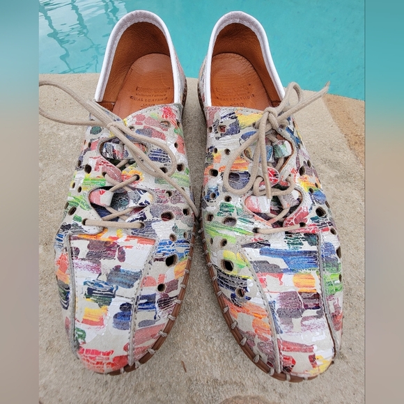 Karyoka Womens Colorful Leather Comfort/Walking Shoes EU Size 37 US Size 7 - Picture 8 of 8